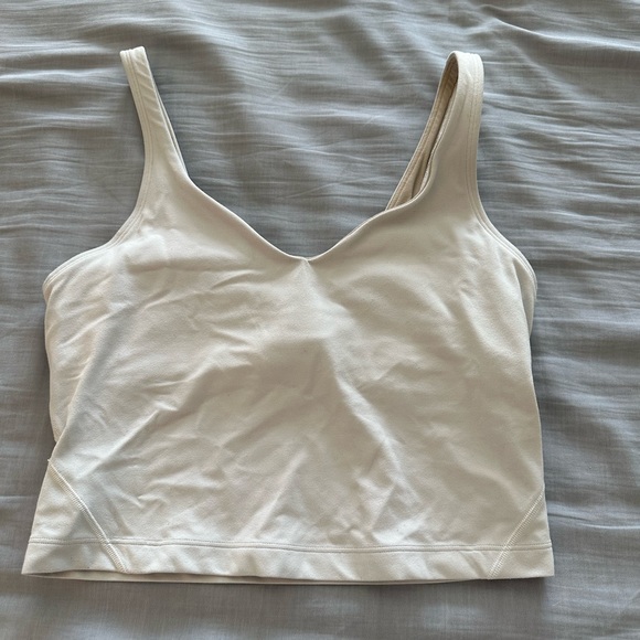 Lululemon white align tank size 8 - Picture 3 of 7